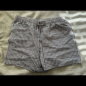 NWOT Uniqlo Relaco cotton shorts gingham large
